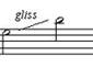 Advanced Sheet Music Symbols - Glissando Straight Advanced Sheet Music Symbols - Glissando Straight